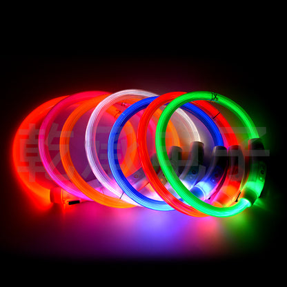 Dog Luminous Collar Dog Collar Luminous USB Rechargeable LED Luminous Collar Type-c Pet Luminous Collar